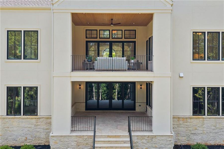 Exterior details and patio area of a home in , Alpharetta (Image 29).