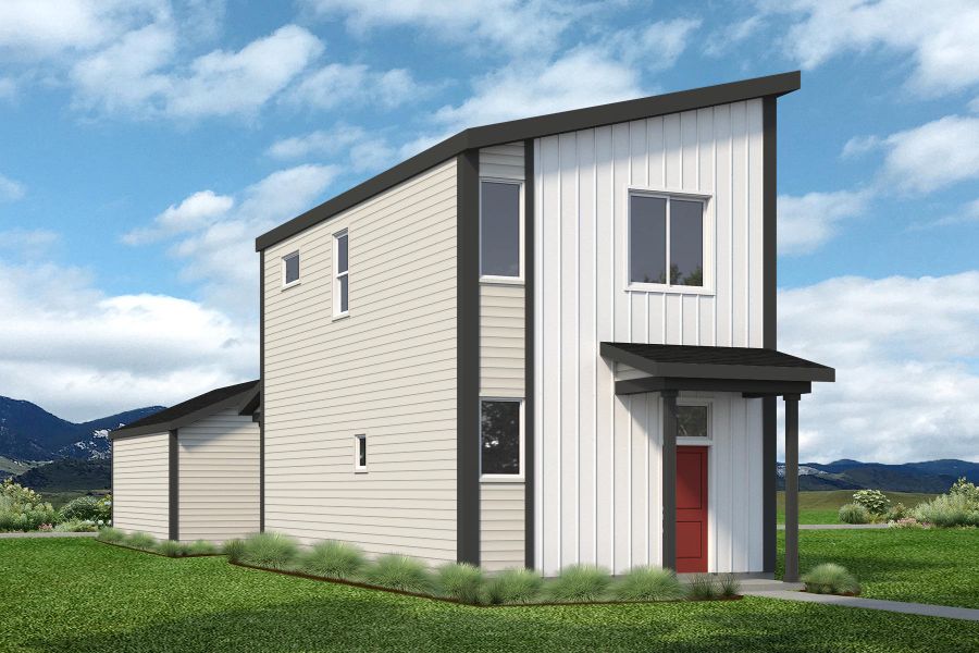 Representative exterior photo of a completed home built from the Telluride by Baessler Homes in Liberty Draw, Evans, CO (Image 7).