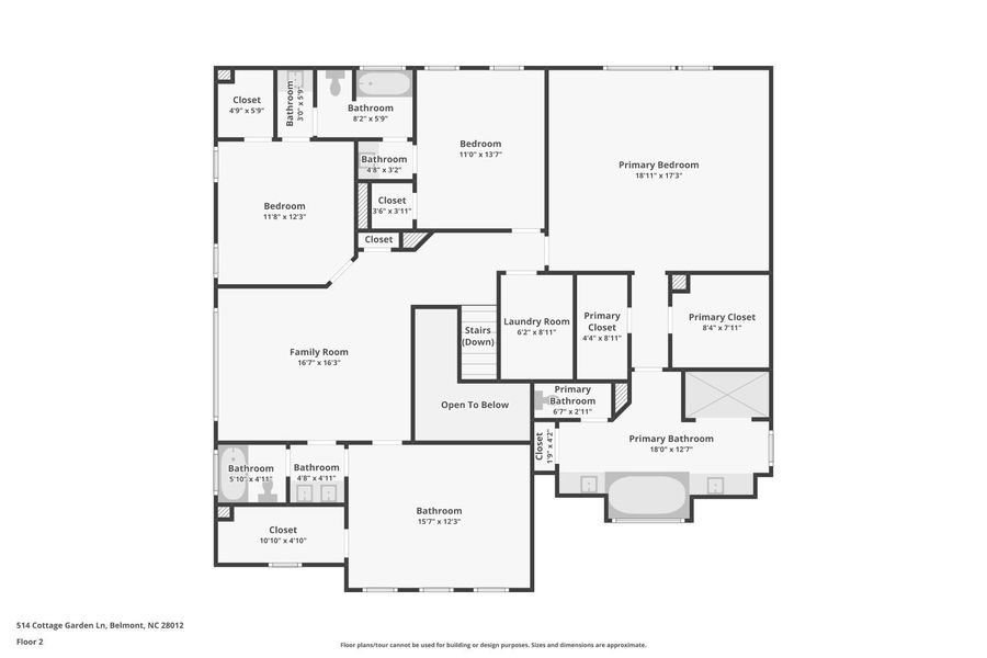The Stonehaven Plan by DRB Homes in Michaux Gardens - Floor 2