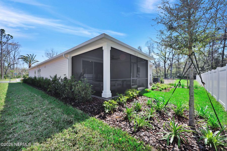 Exterior details and patio area of a home in Landing at Olde Florida, St. Augustine (Image 23).