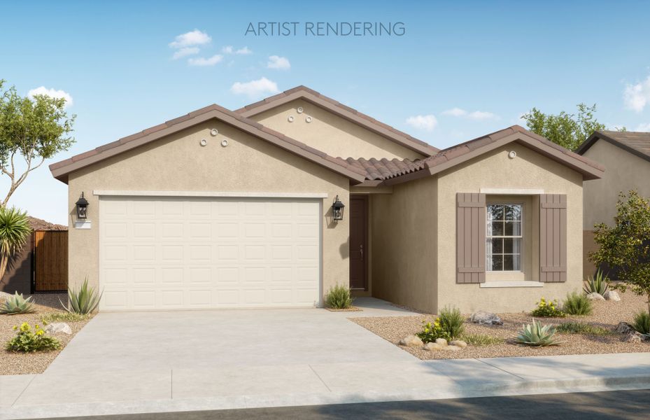 Representative exterior photo of a completed home built from the Nectar by Pulte Homes in Shadow Ridge, Avondale, AZ (Image 14).