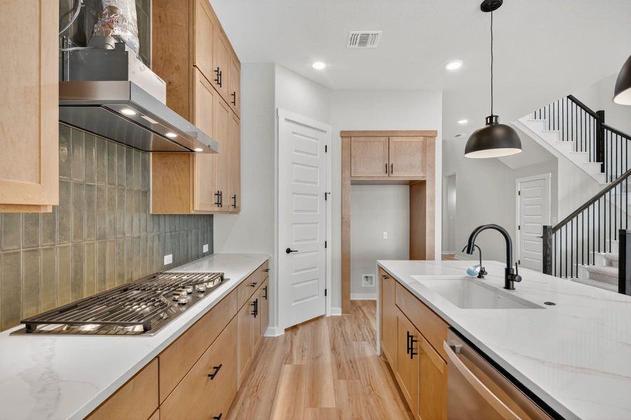 Furnished interior view inside a new home in Lariat, Liberty Hill (Image 6).
