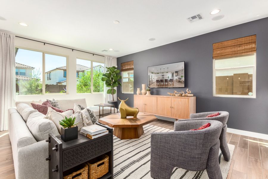 Representative furnished interior of a home built from the 40R3 by Taylor Morrison in Rancho Mercado, Surprise (Image 8).