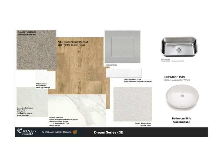 Sample of building materials used in homes in Laurel Landing, Alvin (Image 3).