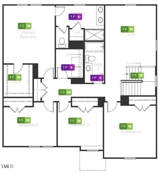 Flooring Diagram Second Floor