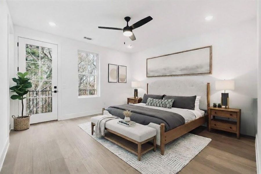 Furnished interior view inside a new home in , Alpharetta (Image 8).