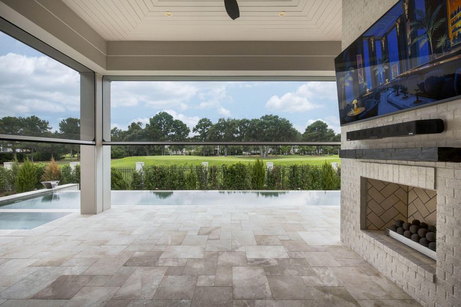 Exterior details and patio area of a home in , Charleston (Image 58). Exterior details and patio area of a home in , Charleston (Image 58).