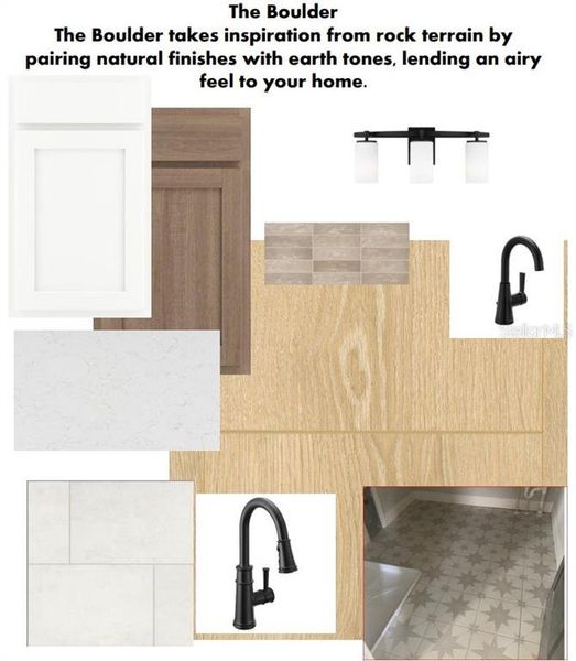 Sample of building materials used in homes in Waterset Tradition Series, Apollo Beach (Image 6).