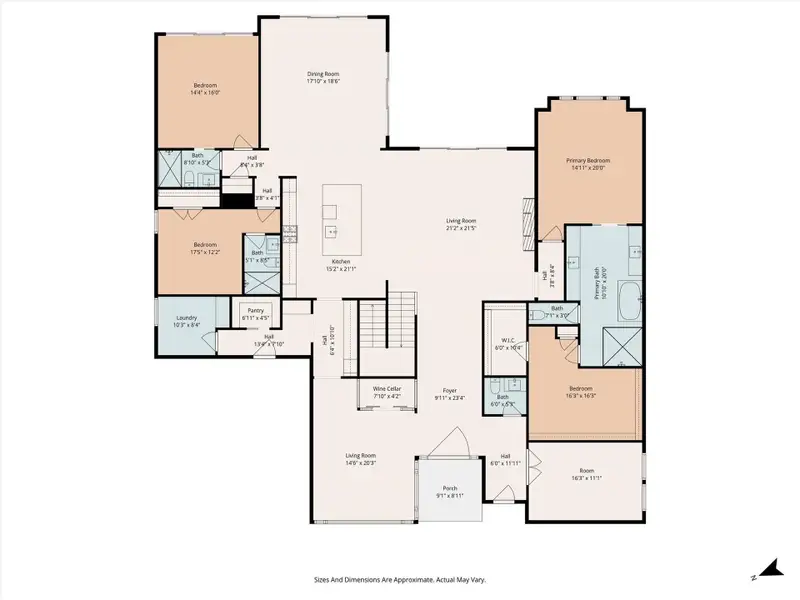 2D floor plan layout of this home in , Spring, TX (Image 6). 2D floor plan layout of this home in , Spring, TX (Image 6).