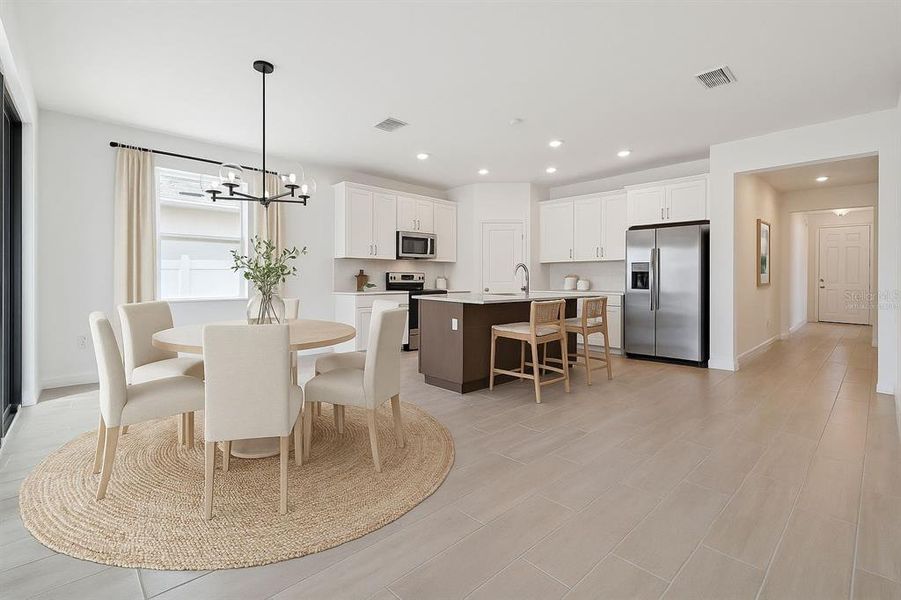 Furnished interior view inside a new home in Prairie Oaks, St. Cloud (Image 10).