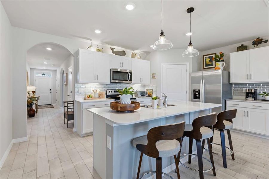 Furnished interior view inside a new home in Burnt Store Village, Punta Gorda (Image 15).