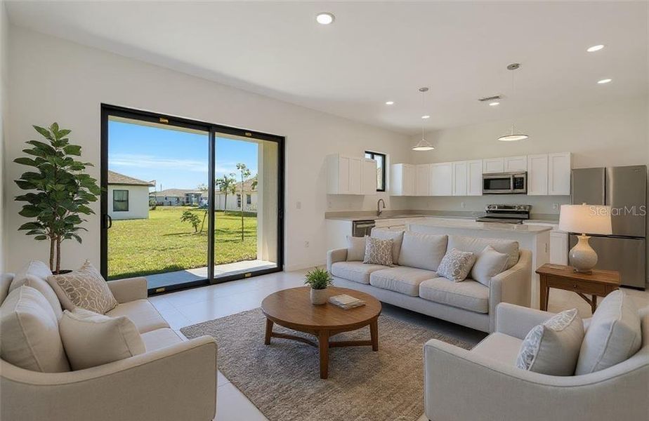 Furnished interior view inside a new home in , Cape Coral (Image 7).