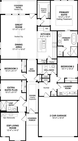 The Pasadena ESP floor plan by K. Hovnanian Homes. 1st floor shown. *Prices, plans, dimensions, features, specifications, materials, and availability of homes or communities are subject to change without notice or obligation. The Pasadena ESP floor plan by K. Hovnanian Homes. 1st floor shown. *Prices, plans, dimensions, features, specifications, materials, and availability of homes or communities are subject to change without notice or obligation.