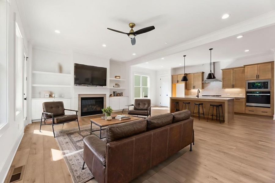 Furnished interior view inside a new home in Hillshire, Cumming (Image 6).