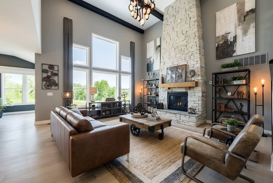 Furnished interior view inside a new home in Woodberry, Canton (Image 38).