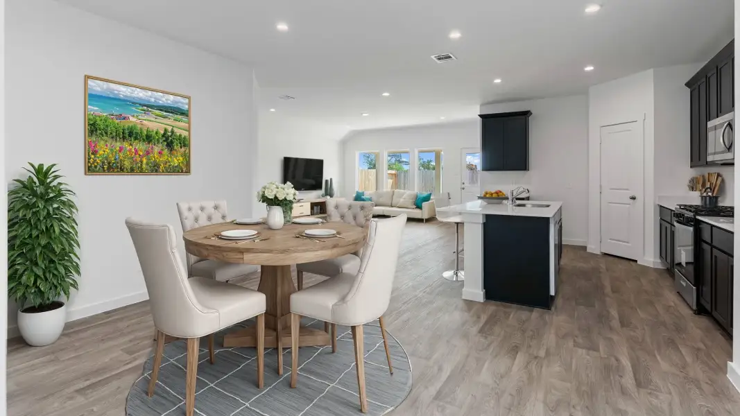 Representative furnished interior of a home built from the Burnet - 2199 by D.R. Horton in Harvest Pointe, Needville (Image 6).