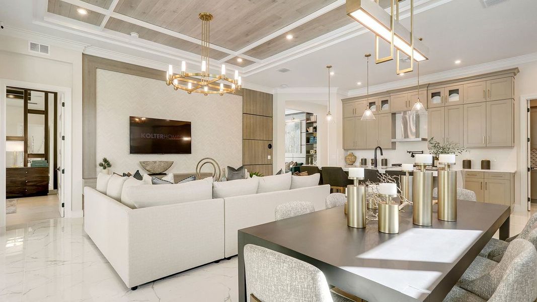 Representative furnished interior of a home built from the Julia by Kolter Homes in The Cove at Park Trace, Stuart (Image 10).