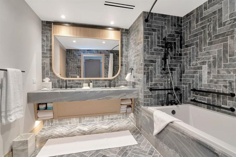 Furnished interior view inside a new home in , Tampa (Image 48).