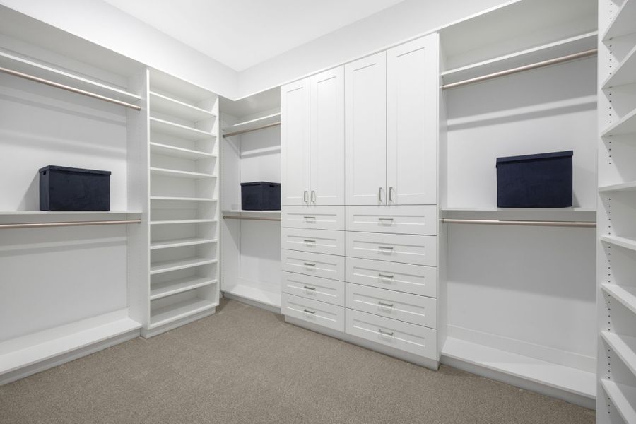 Marigold Model Primary Closet Marigold Model Primary Closet