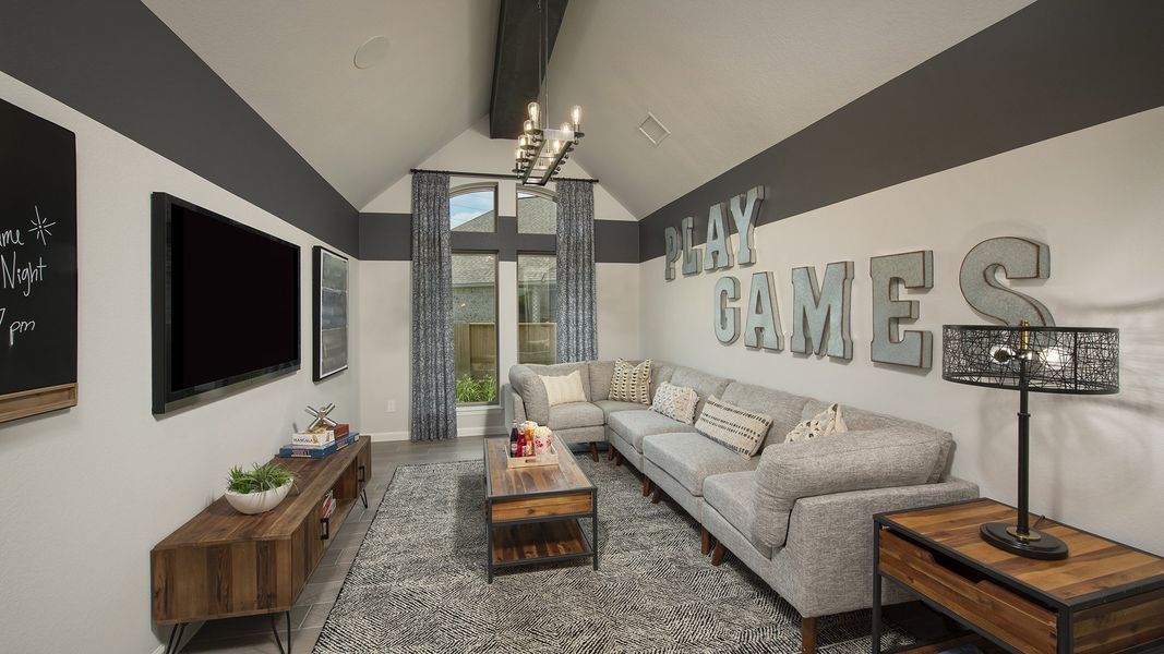 Furnished interior view inside a new home in Meadows of Mill Creek, Seguin (Image 10).