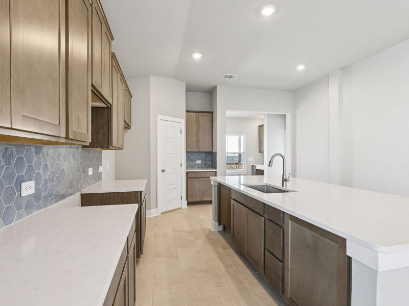 Furnished interior view inside a new home in Kallison Ranch, San Antonio (Image 8). Furnished interior view inside a new home in Kallison Ranch, San Antonio (Image 8).