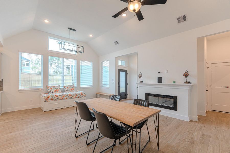 Furnished interior view inside a new home in The Woodlands Hills, Willis (Image 18).