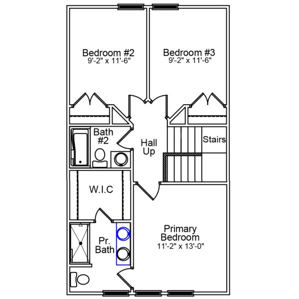 2D floor plan layout of this home in Padgett Commons, Hopkins, SC (Image 3). 2D floor plan layout of this home in Padgett Commons, Hopkins, SC (Image 3).