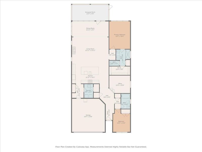 2D floor plan layout of this home in K. Hovnanian's® Four Seasons at Lakes of Cane Bay, Summerville, SC (Image 3).