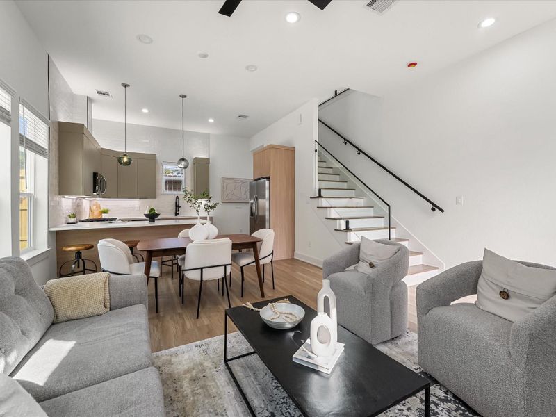 Furnished interior view inside a new home in , Houston (Image 8).