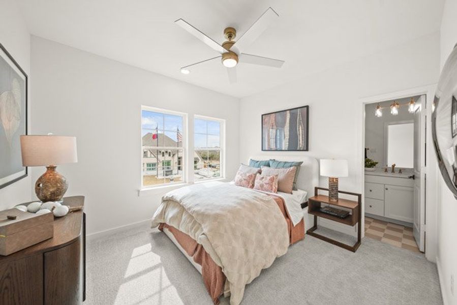 Furnished interior view inside a new home in Meridiana 40', 65', Manvel (Image 29). Furnished interior view inside a new home in Meridiana 40', 65', Manvel (Image 29).