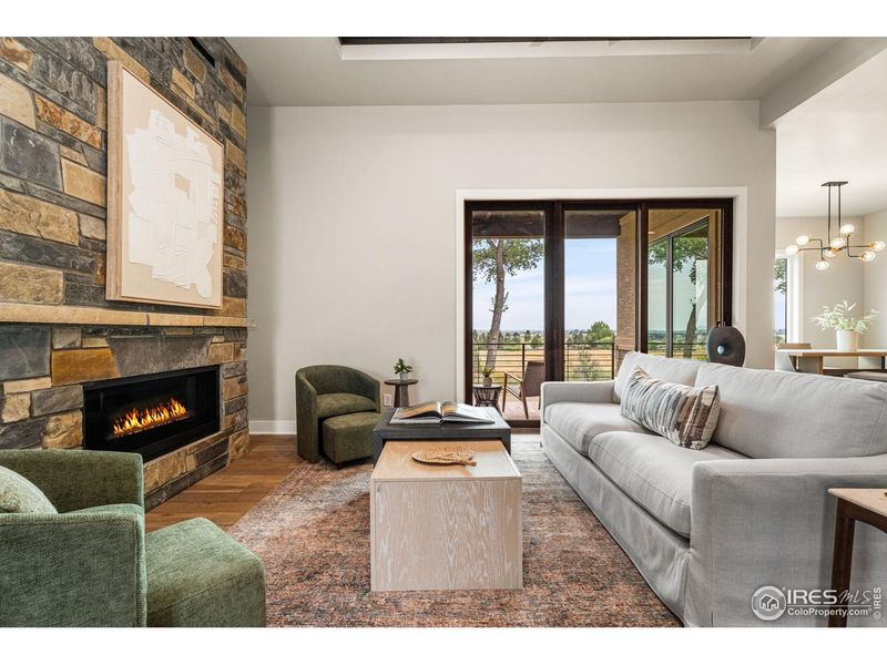 Furnished interior view inside a new home in , Timnath (Image 30).