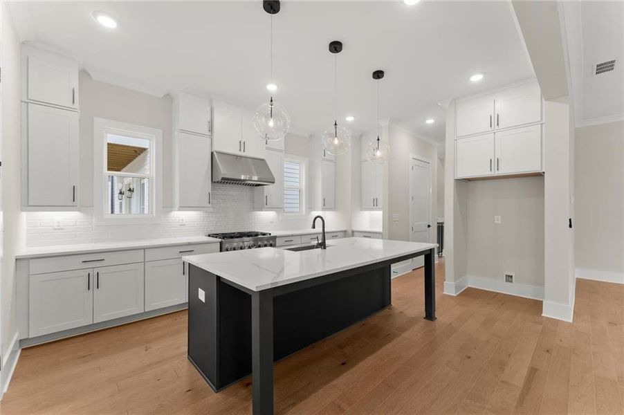 Furnished interior view inside a new home in West Town, Atlanta (Image 3). Furnished interior view inside a new home in West Town, Atlanta (Image 3).