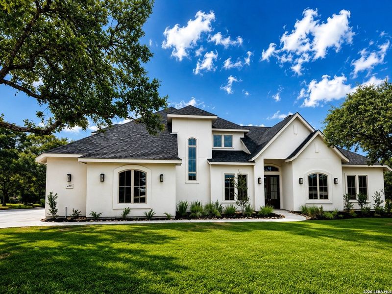 Front exterior of a new home in , Spring Branch, TX, highlighting curb appeal (Image 27).