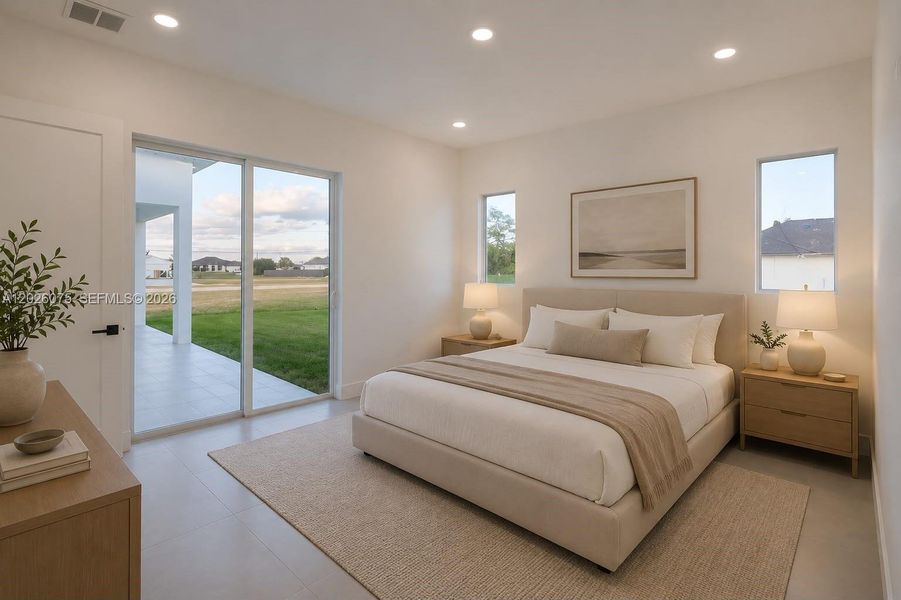 Furnished interior view inside a new home in , Cape Coral (Image 46). Furnished interior view inside a new home in , Cape Coral (Image 46).