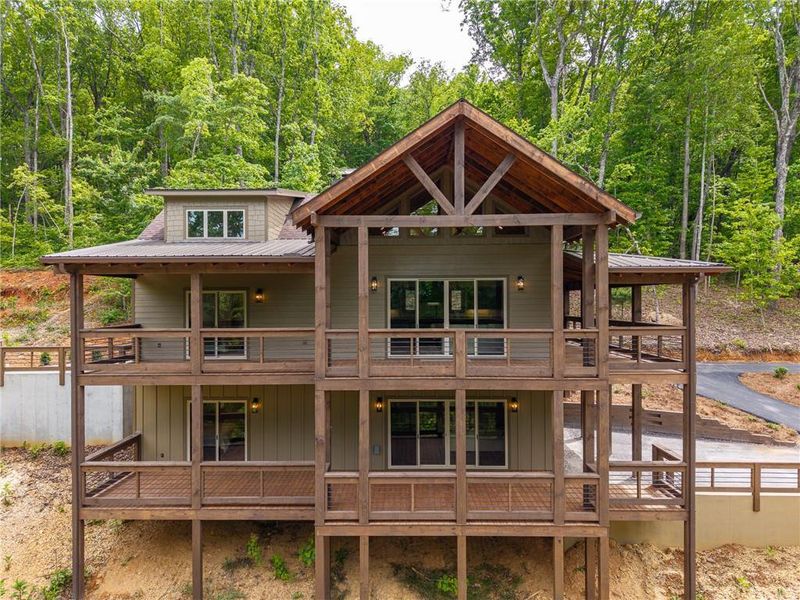 In-progress construction of a new home in , Blue Ridge, GA (Image 33).