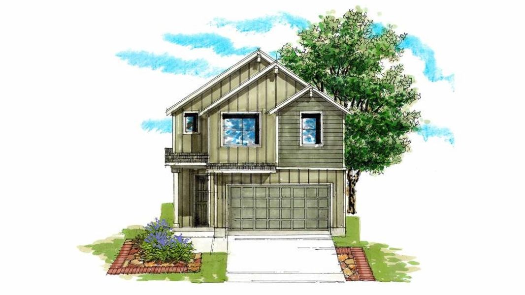 Representative exterior photo of a completed home built from the 1949 by Texas Homes in Trilogy Grove, Leon Valley, TX (Image 5). Representative exterior photo of a completed home built from the 1949 by Texas Homes in Trilogy Grove, Leon Valley, TX (Image 5).