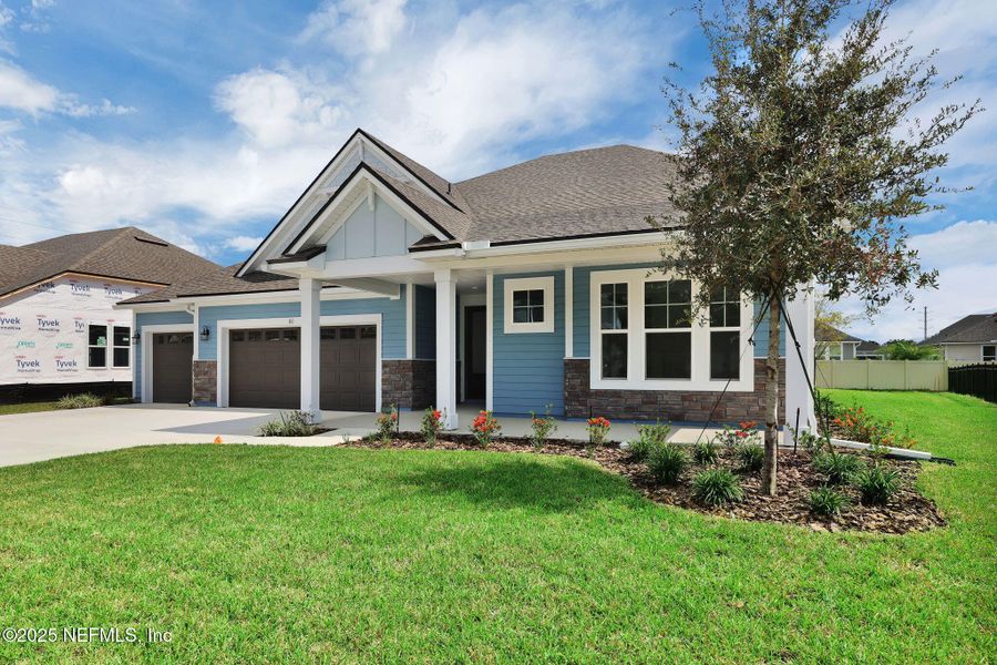 Exterior details and patio area of a home in Trailmark - Phase 6, St. Augustine (Image 27).