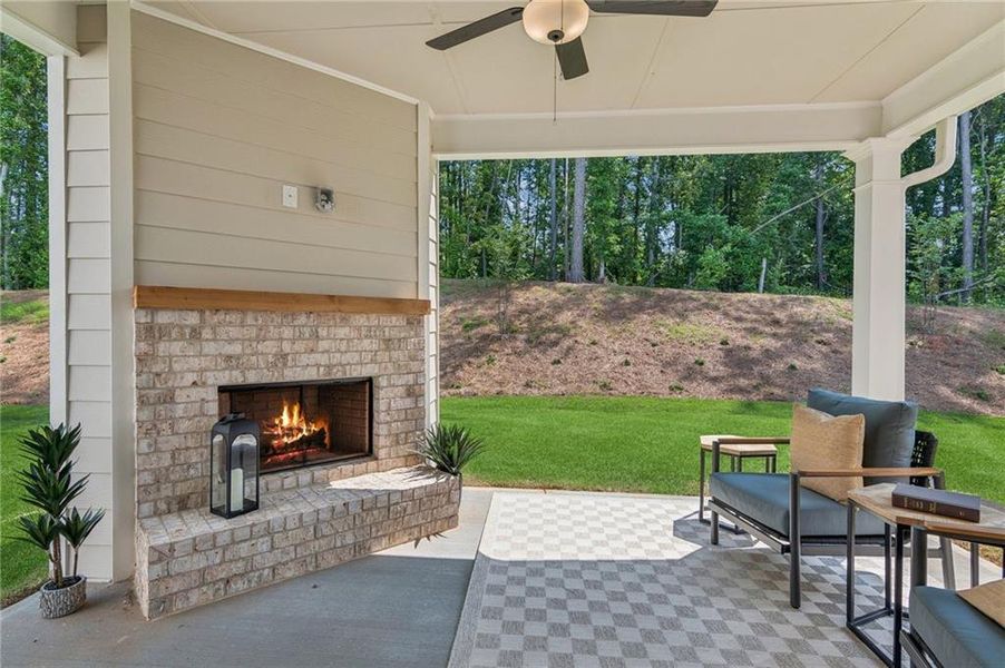 Exterior details and patio area of a home in , Flowery Branch (Image 3).