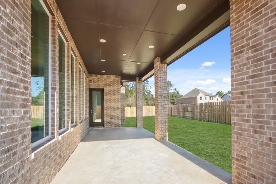 Exterior details and patio area of a home in COLTON: 60ft. lots, Todd Mission (Image 19).