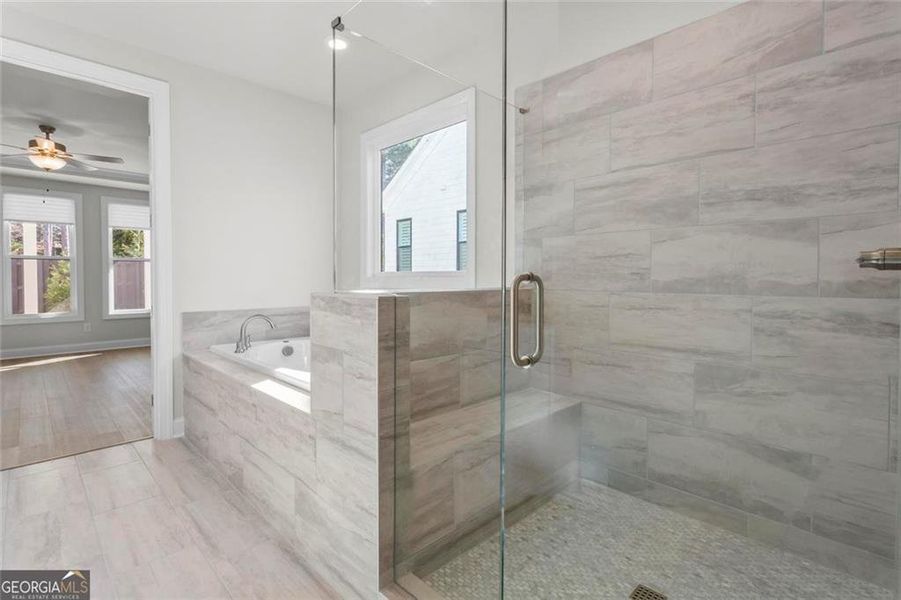 Furnished interior view inside a new home in Promenade at Sawnee Village, Cumming (Image 13).