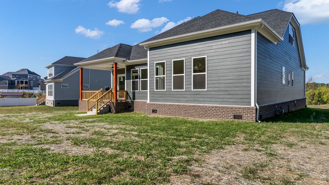 Exterior details and patio area of a home in Richvale Estates, Fairview (Image 26).