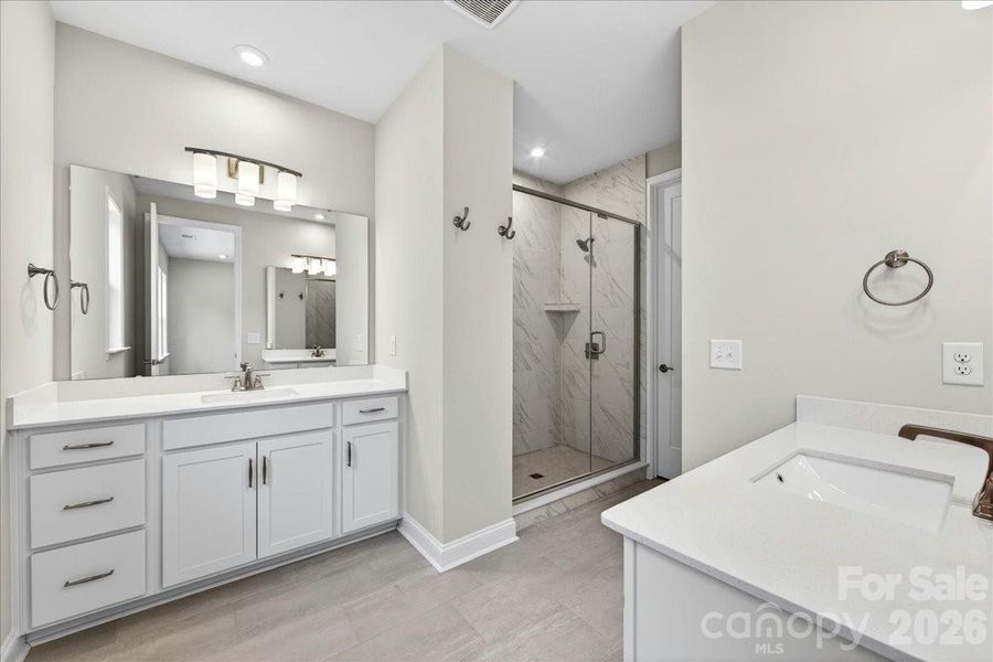 Dual vanity primary bathroom Dual vanity primary bathroom