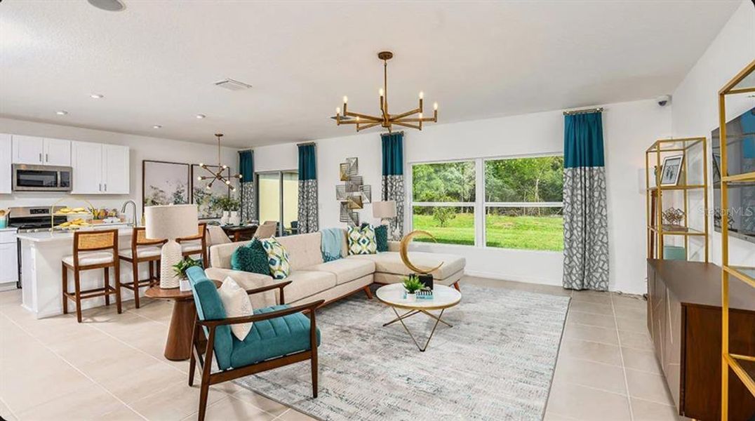 Furnished interior view inside a new home in Coasterra Community Group Page, Palmetto (Image 5).