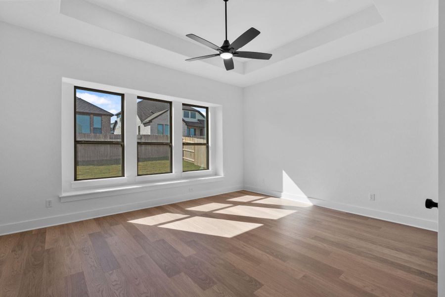Primary Bedroom with tray ceiling