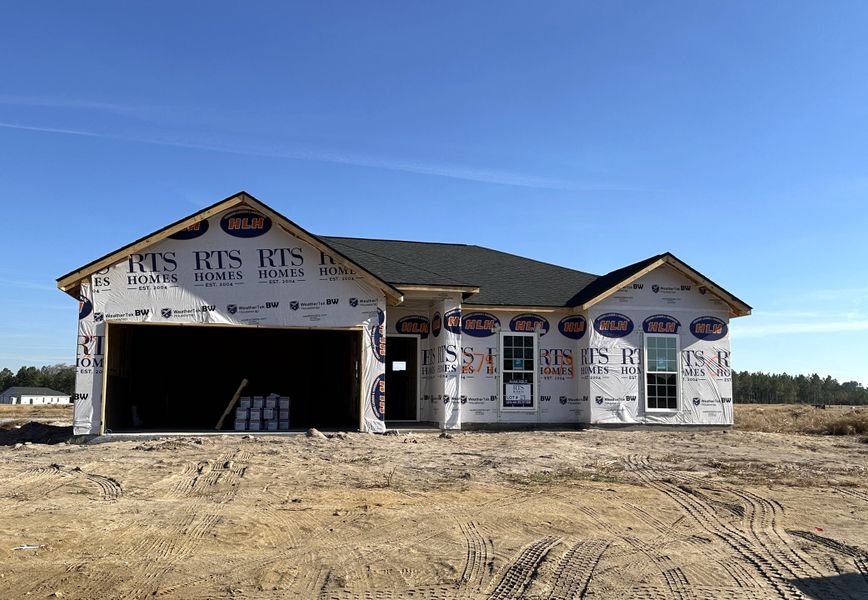 In-progress construction of a new home in Doctor's Creek, Ludowici, GA (Image 3).