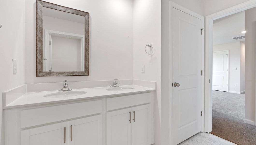 Furnished interior view inside a new home in Durbin Meadows Traditions, Fountain Inn (Image 13).