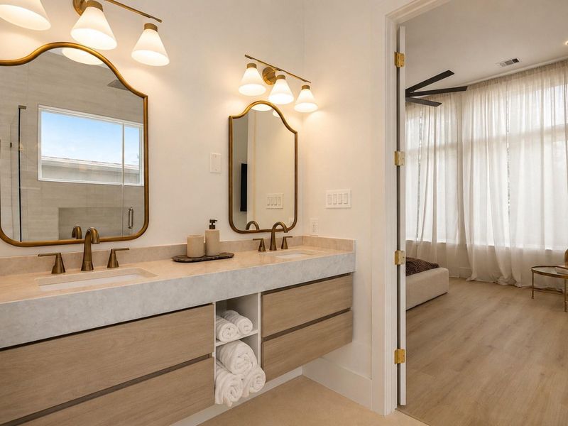 Furnished interior view inside a new home in , Houston (Image 16).