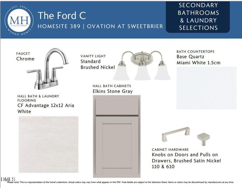 OVS 387 Secondary baths and Laundry sele