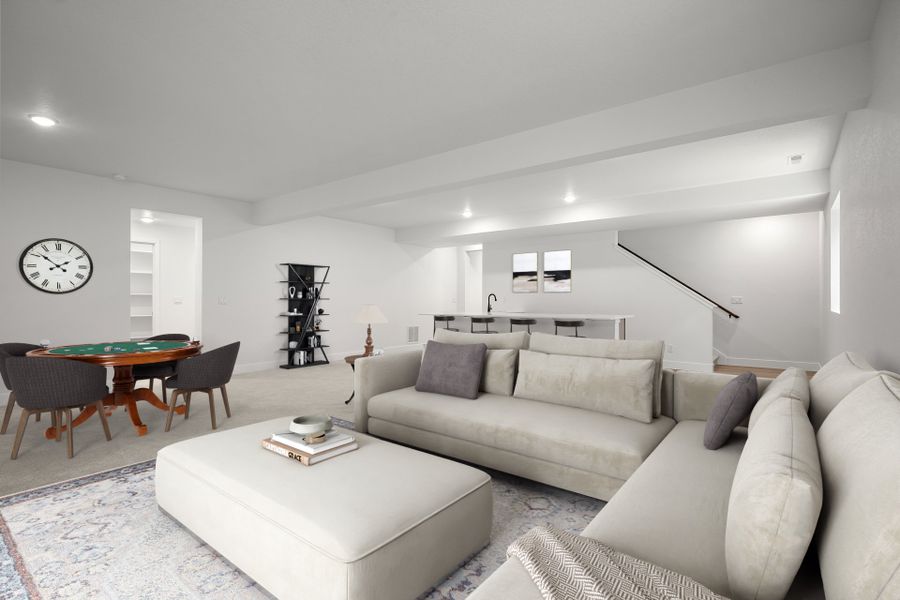 Furnished interior view inside a new home in Wolf Ranch - Enclave Collection, Colorado Springs (Image 6).