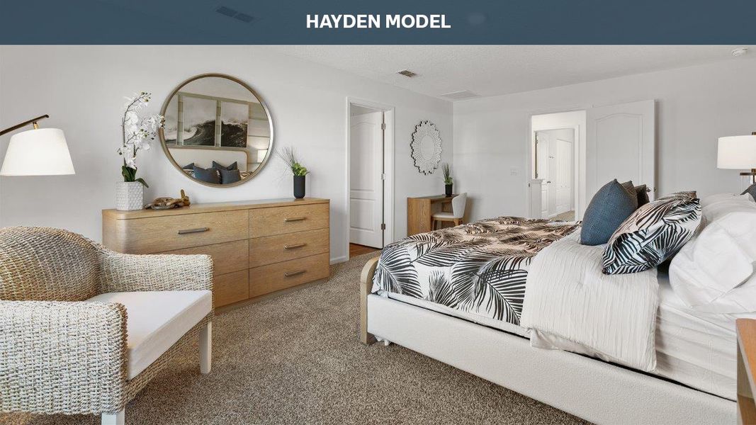 Representative furnished interior of a home built from the HAYDEN by D.R. Horton in Entrada, St. Augustine (Image 14).